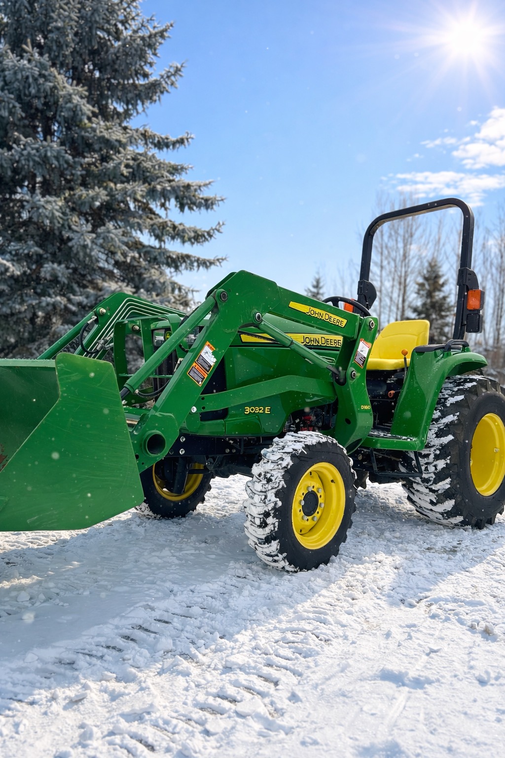 Pre-owned John Deere 3032E tractor for sale photo 2