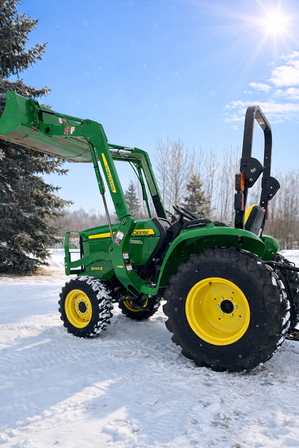 Pre-owned John Deere 3032E tractor for sale photo 4